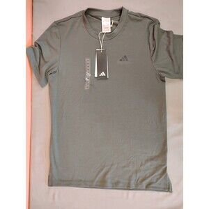 Men's Adidas Axis Short Sleeve Crewneck Shirt Gray XS